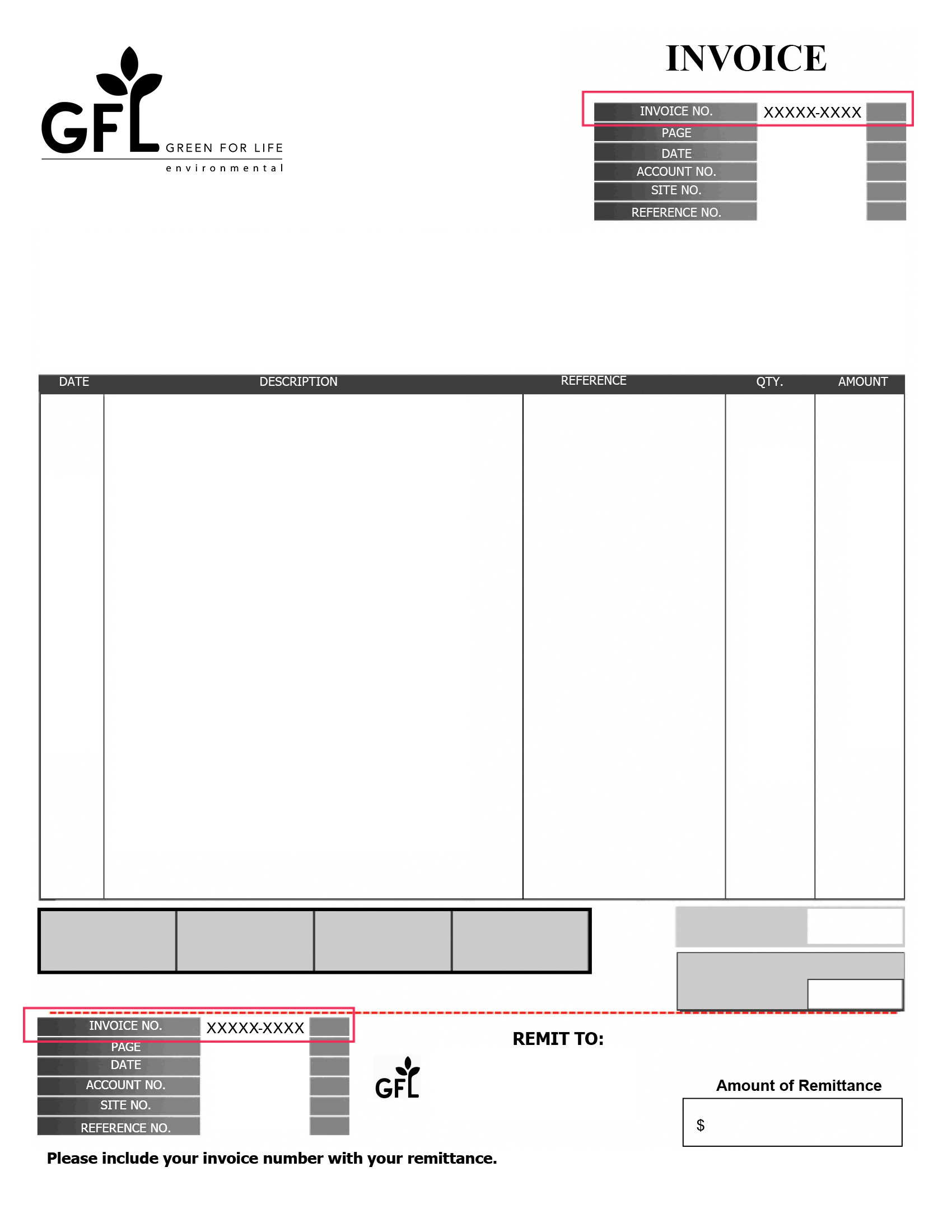 Here's a sample of your new invoice!