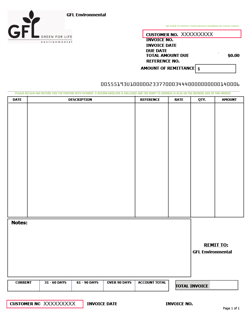 Sample Invoice for Boxx Sanitation Customers